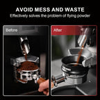 MHW-3BOMBER 53mm Espresso Dosing Funnel & Puck Screen Set, Magnetic Dosing Rring & Reusable Filter kit Compatible with 53mm Bottomless Portafilter, Coffee Dosing Ring with Eppresso Puck DR7014-OS