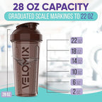 '-2 Pack- 28 oz Protein Shaker Bottles for Protein Mixes - 2x Wire Whisk | Leak Proof Shaker Cups for Protein Shakes | Protein Shaker Bottle Pack | Shakers for Protein Shakes-Brown Colors
