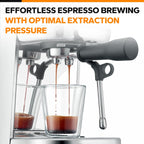 54mm Dual Wall Pressurized Basket Compatible with Breville Bambino,Barista Express, Barista Touch,Infuser, Duo-Temp Pro, Pressurized Filter Basket Replacement Part for Breville Filter, Double Shot