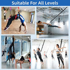PRIOR FITNESS Bungee Fitness Equipment Set Casual Latex Cord Resistance Bands Dance Rope Exercise at Home Gym Suspension Trainer Professional Training Equipment