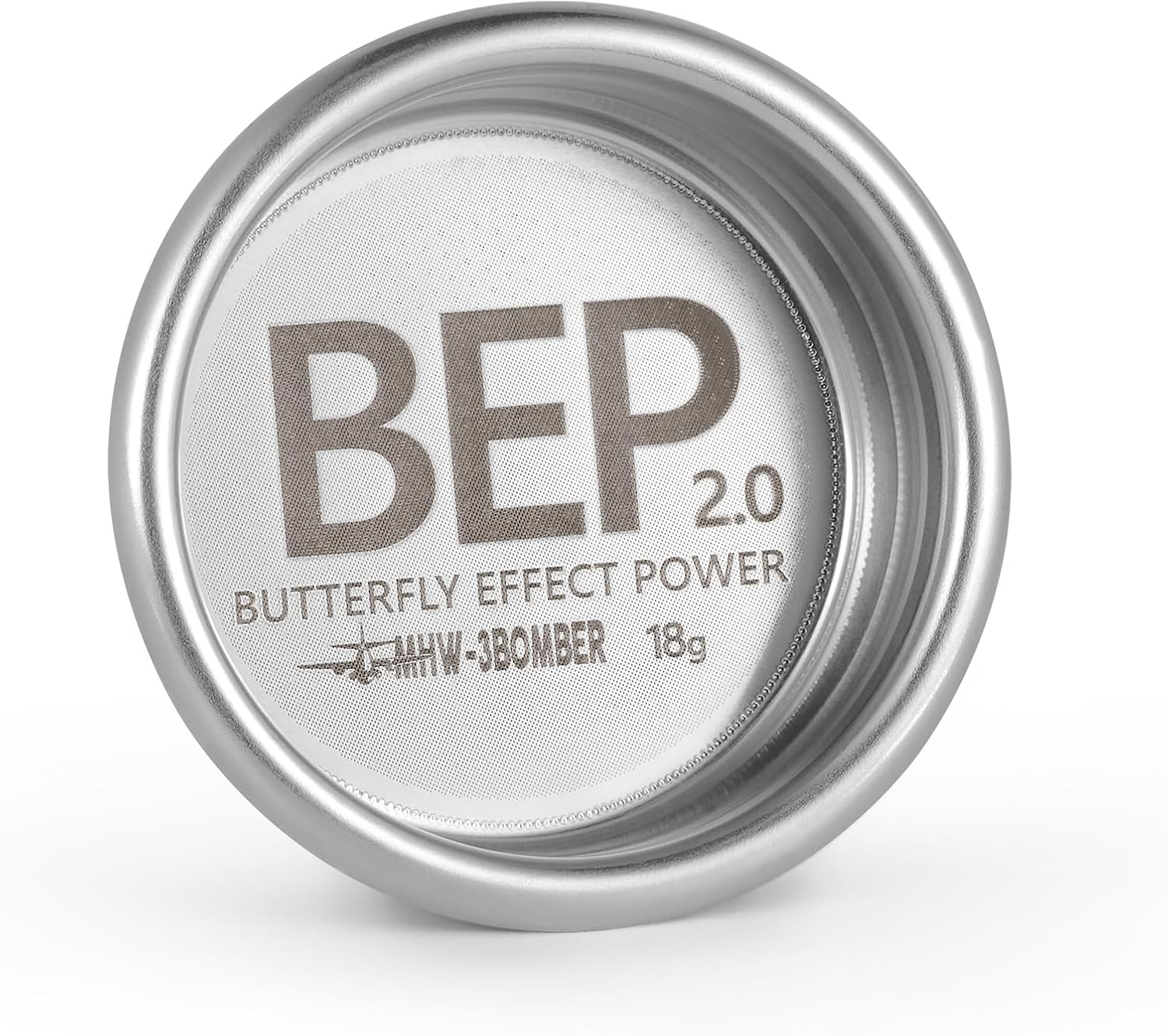 MHW-3BOMBER 58mm Espresso Filter Basket, 18g Double-layer Stainless Steel High Precision Extraction Portafilter Basket Filter Fits Most 58mm Portafilter/Tamper, Ridged, FB5628