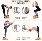 Yes4All Professional Incline Board, Slant Board Calf Stretching, Squat Wedge and Anti-Slip Surface, Portable Side Handle