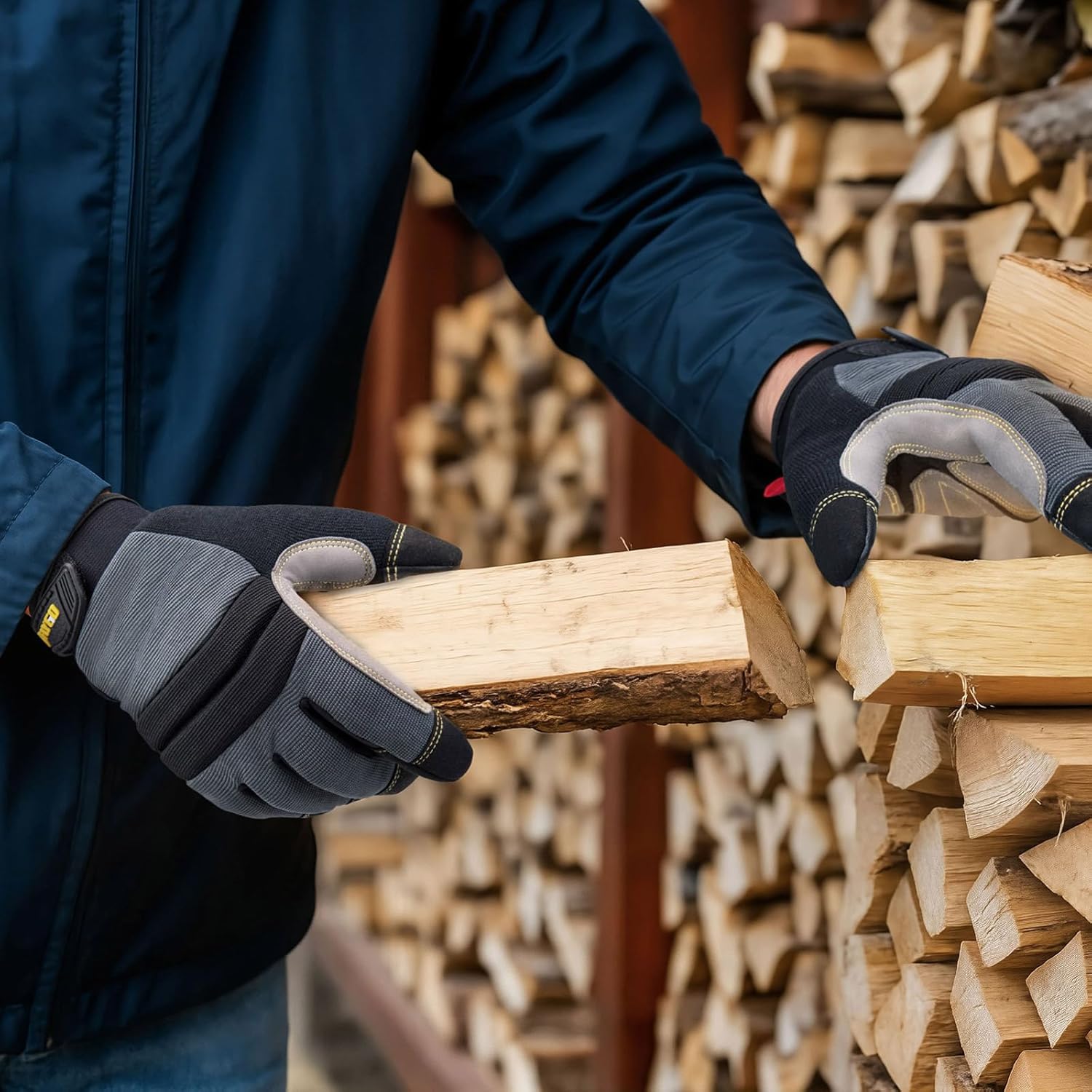 KAYGO Insulated Mechanic Work Gloves,3 Pairs KG127W Winter Thermal Safety Work Gloves for Men and Women, Double Lining,Heavy duty,Improved dexterity,Excellent Grip,Ideal for outdoor jobs,M