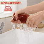 Kitinjoy 100% Cotton Waffle Weave Kitchen Towels, 6-Pack Super Soft and Absorbent Dish Towels for Drying Dishes, Kitchen Hand Towels, 13 in x 28 in, Rust