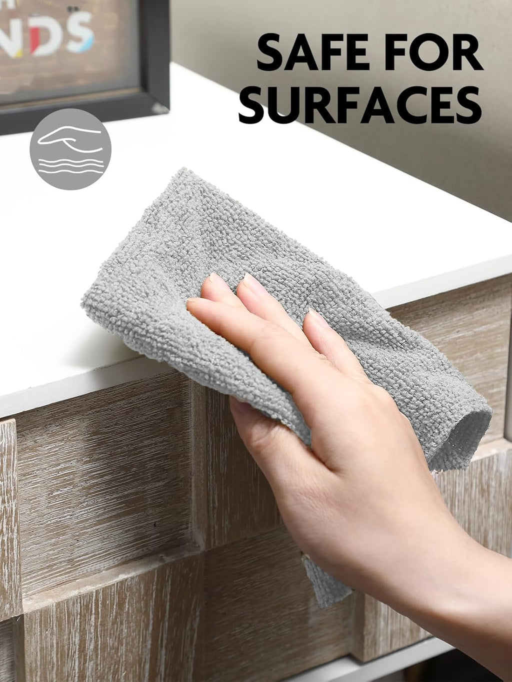 Fantasticlean Microfiber Cleaning Cloth Roll -75 Pack, Tear Away Microfiber Towels, 12" x 12", Reusable, Washable, Scratch Free, Ultra Absorbent Dish Rags for Car, Home, Garage or Shop (Grey)