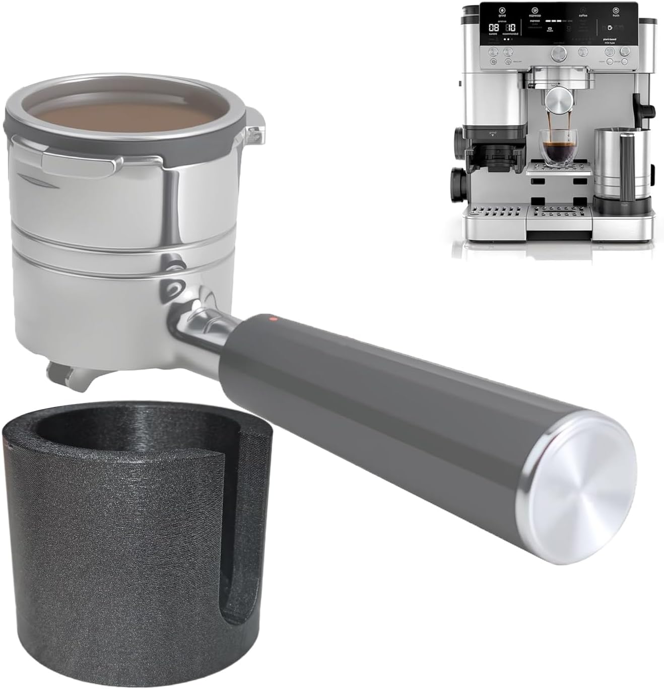 1pc Coffee Tamper Base Compatible withr Ninjaespresso ES601, for Ninja Luxe Cafe Machine Accessories, Tamping Mat with Anti Slip Base