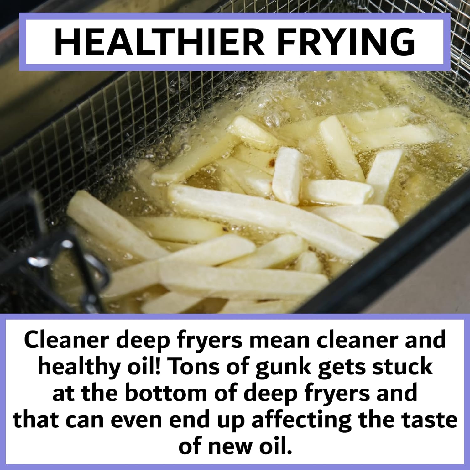 L-Shaped Deep Fryer Cleaning Brush, Up to 750F High Heat Resistant Metal Bristles Fryer Cleaning Brush for Food Debris, Grease Build-Up in Kitchen & Restaurant Deep Fryers Coil by FryOilSaver Co. B53C