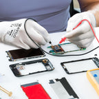 KAYGO Safety Work Gloves PU Coated-12 Pairs, KG11PB, Seamless Knit Glove with Polyurethane Coated Smooth Grip on Palm & Fingers, for Men and Women, Ideal for General Duty Work (Small, White)