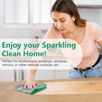 Glass Polishing Cloth Streak Free Miracle Cleaning Cloth Lint Free Microfiber Cleaning Rags for Glasses Kitchen Dish Mirrors Easy Clean, Pack of 6, 12" x 12"