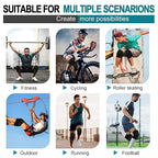2 Pair Stretchy Knee Pads Knee Brace Sleeve for Men Women Youth Protective Knee for Volleyball Football Dance Tennis Running Cycling Workout Climbing Jogging (black and grey, Large)