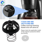 2 Pack Coffee Maker Brew Basket Stop Valve Kit 112435-000-000 185774-000-000 Compatible with Hamilton Beach Coffee Makers 990117900 990237500