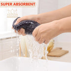 Kitinjoy 100% Cotton Waffle Weave Kitchen Towels, 4-Pack Super Soft and Absorbent Dish Towel for Drying Dishes, Kitchen Hand Towels, 20 in x 28 in, Dark Grey