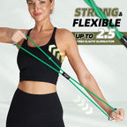 Resistance Band Figure 8 Exercise Cord, Fitness Resistance Bands with Handles, Exercise Tube Band for Arm and Shoulder Stretch