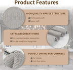 3Packs Coffee Cleaning Cloths, Barista Microfiber Cloths, Highly Absorbent, Quick-Drying, Odor-Free, Suitable for Coffee Accessories and Espresso Machine Cleaning(12"x12")