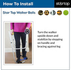Deluxe Pre Cut Walker Tennis Ball Glides - Walkers Legs Universal Precut Glide Balls, Accessories Gifts for Elderly Seniors or Medical Rehab