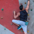 Rhino Valley Climbing Chalk Bag, No Leak Drawstring Chalk Bag with Adjustable Belt, Carabiner Clip and Zippered Pockets Chalk Bag for Climbing, Cross Fit, Weight Lifting & More