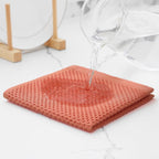 Kitinjoy 100% Cotton Kitchen Dish Cloths, 12 Pack Waffle Weave Ultra Soft Absorbent Dish Towels for Drying Dishes Quick Drying Kitchen Towels Dish Rags, 12 X 12 Inches, Coral