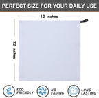 Kitinjoy 100% Cotton Kitchen Dish Cloths, 8 Pack Waffle Weave Ultra Soft Absorbent Dish Towels for Drying Dishes Quick Drying Kitchen Towels Dish Rags, 12 X 12Inch, White