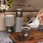LITOPAK 500 Pack 4 oz Paper Cups, Brown Disposable Hot Coffee Cups for Party, Picnic, Travel, and Events