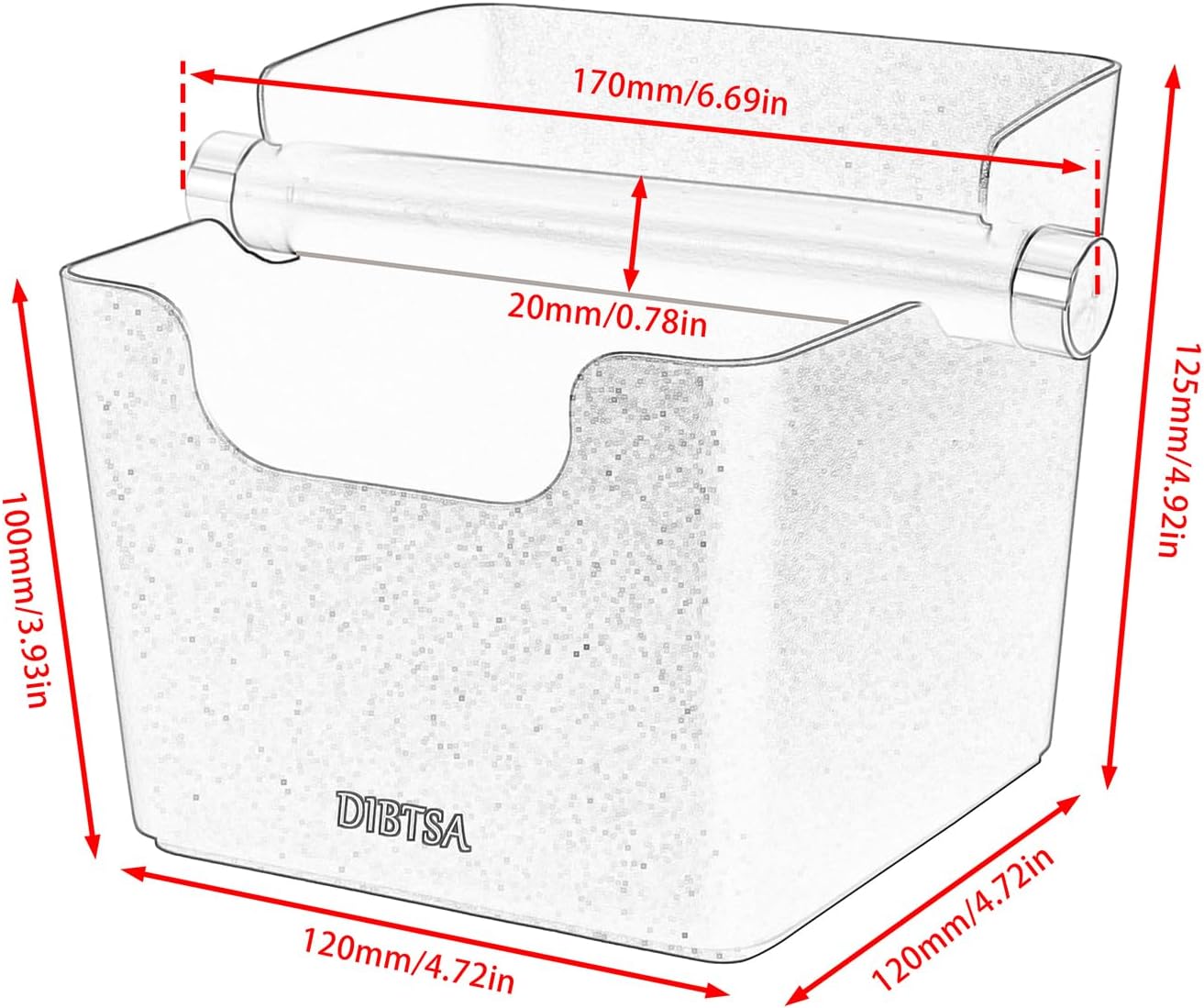 Knock Box Espresso, Stainless Steel Knock Box for Coffee Grounds, with Removable Rubber Bar and Anti-slip Pad, Large, Black