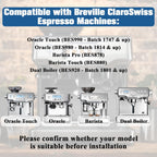 2 Pack Replacement Water Filter for Breville Espresso Machine Barista Touch Bes880, Barista Pro BES878, Oracle Touch BES990, Oracle BES980, Dual Boiler BES920 Bambino ClaroSwiss Sage by Funmit