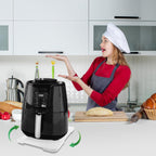 Appliance Slider 360° Rolling Tray for Coffee Maker- Bamboo Coffee Pot Slider Tray Countertop Rotation Sliding Tray with Wheels, Small Appliances Mat Easily from Under The Cabinet White(13.9"×9.4")