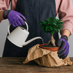 KAYGO Waterproof Work Gloves for Men and Women, Rubber Coated Non-slip Working Gloves for Garden, Outdoor Construction,KG150,Purple,M