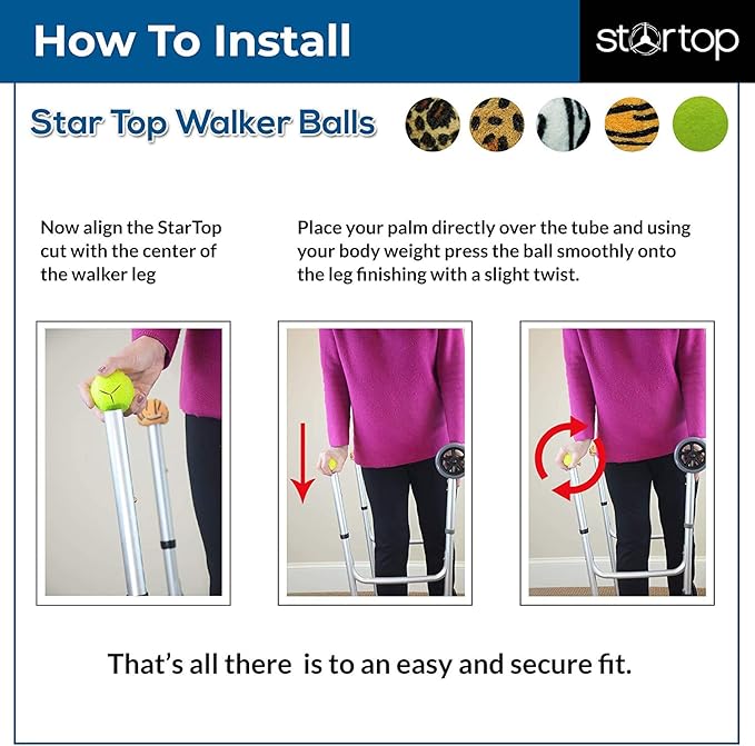 Deluxe Pre Cut Walker Tennis Ball Glides - Walkers Legs Universal Precut Glide Balls, Accessories Gifts for Elderly Seniors or Medical Rehab