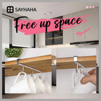 Mug Hooks Under Cabinet , 304 Stainless Steel Cup Hooks for Hanging Under Shelf, Mug Organizer Rack with 3 Hooks for Displaying Mugs, Coffee Cups and Kitchen Utensils,Fit for 0.8" or Less thickness