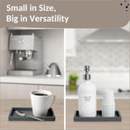 Countertop and Vanity Tray - Small 7.7" Silicone Tray for Soap Dispenser Bottles, Bathroom Trays, Kitchen Sink Soap Trays, Sink Caddy Kitchen Sinks Organizer, Soaps Dish & Sponge Holder Mat