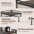 Coffee Bar Organizer Countertop, 2 Tier Mug Cup Holder Stand with 10 Hooks, 60 K Cup Coffee Pod Drawer with Mug Rack, Multifunctional Shelf Organizer for Kitchen, Vintage Brown