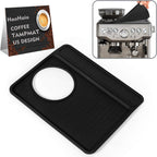 Tamping Mat compatible with Breville 870/880, Silicone Top Cover for Espresso Machines - Non-Slip, Scratch Proof Coffee Accessories (11"x9.25", Black)