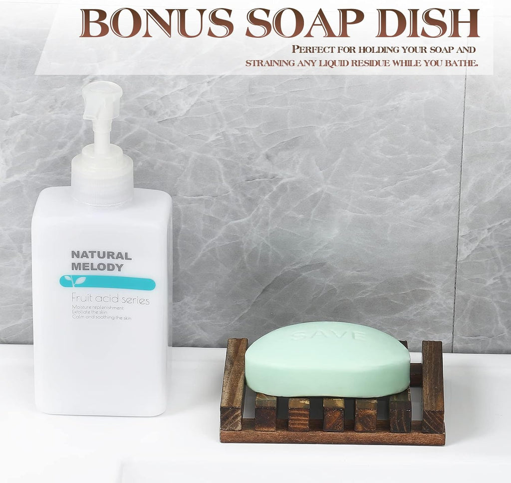 Farmhouse Wooden Vanity Tray Small Rectangle, Rustic Bathroom Tray Bathroom Organizer, Cosmetics Holder for Tissue Towel Jewelry Ring Dish Dresser Perfume, Decor Box (Brown, 4.8" W11.5 Lx1.2 H)