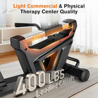 pooboo Recumbent Exercise Bike, Stationary Bikes for Home with Arm Exerciser, Magnetic Recumbent Bike with Ergonomic Backrest & Comfortable Seat, Smart APP, Pulse Sensor, 400LBS Weight Capacity