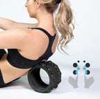 Chirp Wheel XR 3P Massage Roller Set - 10” Acupressure, 6” Knot-Kneading Thumb, 4” Neck & Headache Tension Relief, High Density Foam Massage Rollers for Back & Neck Pain, 500lbs Capacity, Black