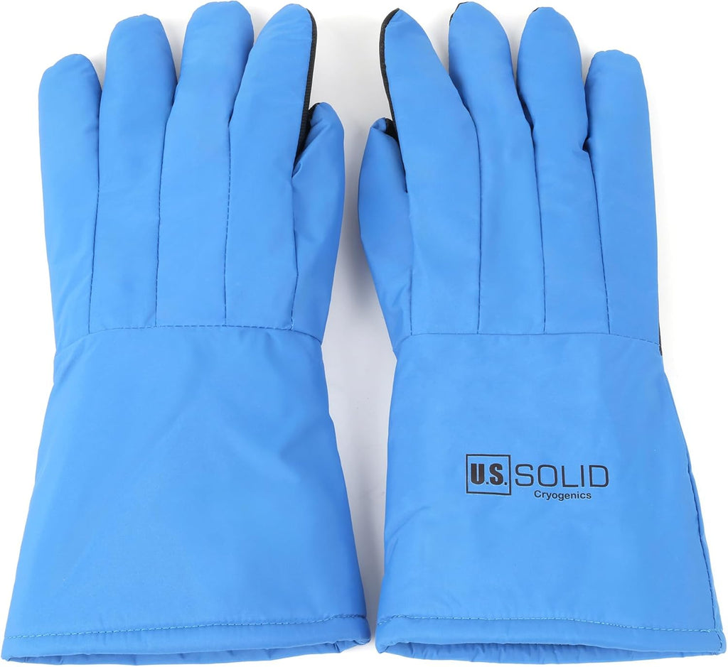 U.S. Solid Cryogenic Gloves, Liquid Nitrogen Protection, -319°F, Low Temperature Resistant, CE EN511 Certified