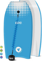 BPS New Zealand ‘Shaka’ Body Board for All Wave Conditions - Lightweight with EPS Core, HDPE Slick Bottom, Body Boards for Beach with Wrist Leash and Plug for Kids and Adults - All Skill Levels