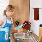 Kitinjoy 100% Cotton Waffle Weave Kitchen Towels, 8-Pack Super Soft and Absorbent Dish Towels for Drying Dishes, Kitchen Hand Towels, 13 in x 28 in, Rust