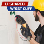 HANDLANDY Mens Work Gloves Touch screen, Utility Mechanic Gloves, Flexible Breathable Fit- Padded Knuckles & Palm