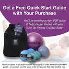 Tune Up Fitness – Coregeous Ball | Psoas Release Tool, Abdominal, Belly & Lower Back Release | Core Ball, Exercise Ball for Low Back, Stress & Digestive Relief, Improved Breathing & Sleep (Iris)