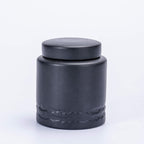 Tea Canister for Loose Tea with Airtight Lid, Kitchen Storage Containers, Ceramic Food Storage Jar, Ceramic Coffee Canister (Black)