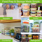 Lasting Freshness 19 piece Vacuum Seal Food Storage Containers with Vacuum Pump, Airtight and Leak Proof, Vacuum Sealed Food Storage Containers, Meal Prep Containers, Keep Food Fresh up to 5 X Longer