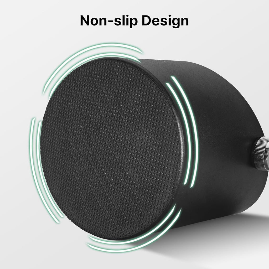 6.3 Inch Stainless Steel Knock Box Espresso Large Capacity with Non-Slip Base Espresso Knock Box Black Coffee Knock Box with Removable Knock Bar Espresso Machine Accessories