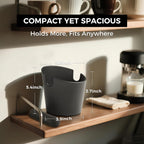 CHULUX Knock Box for Espresso – 5 Inch Silicone Coffee Grounds Container with Removable Knock Bar, Anti-Slip Base, Shockproof, Easy to Clean, Ideal for Home or Office