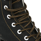 Roller Skates for Women and Men Cowhide High-Top Shoes Classic Double-Row Roller Skate Four-Wheel Roller Skates for Men Girls Unisex Christmas
