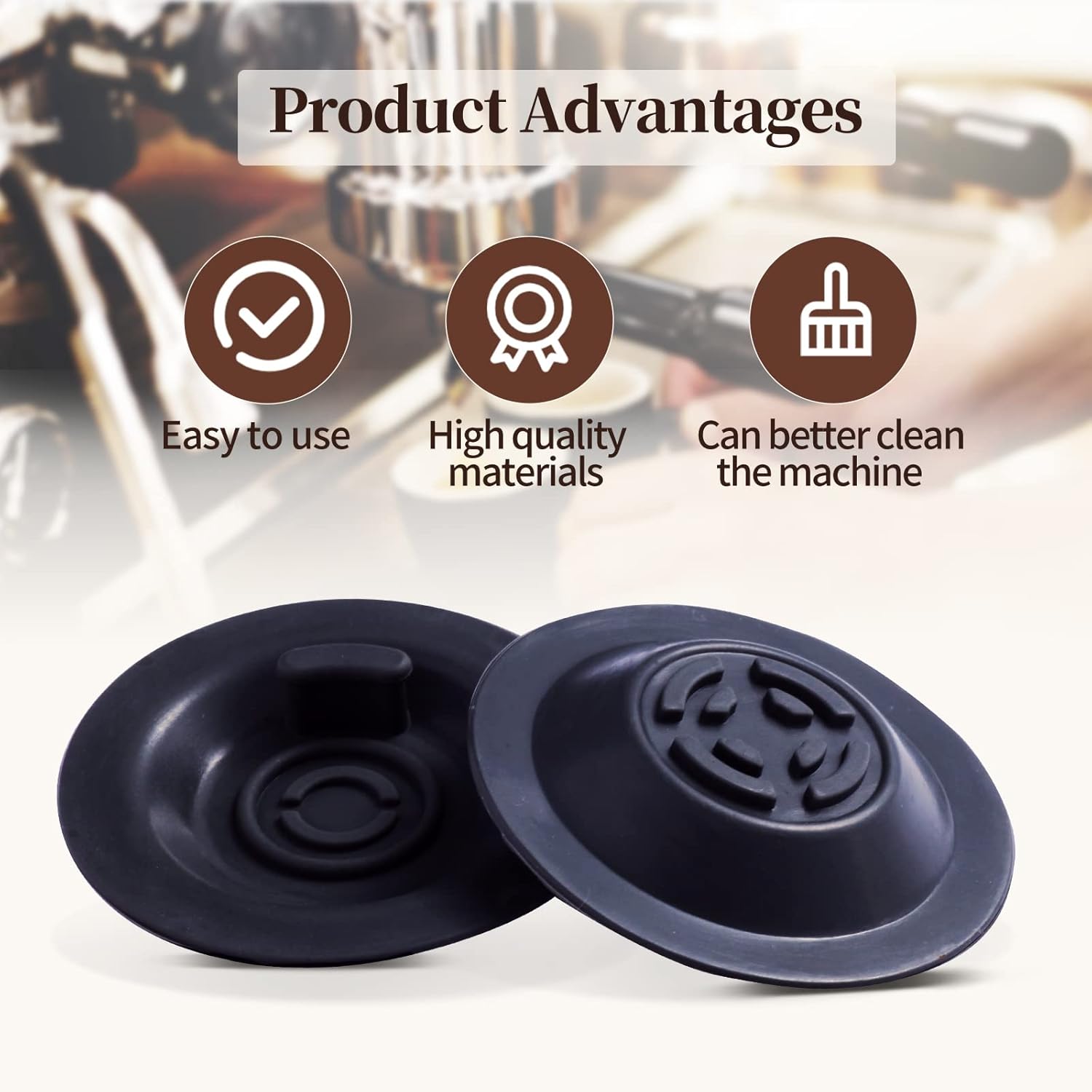 58mm Espresso Backflush Cleaning Disc For Breville Espresso Machines BES980XL/ BES990/ BES900XL/ BES920XL (2 Pack)