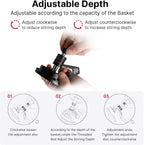 IKAPE Mantis WDT Distribution Tool, V3-58.5mm Espresso Stirrer Distribution Tool for Barista - 8 Needle Espresso Stirrer with Dosing Funnel & Stand, Adjustable Needle Height, Walnut Handle