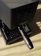 LILQ 58mm Bottomless Naked 2 Ears Portafilter Compatible with Gaggia Machines– Includes 18–20g Basket (Blackwood Smooth)