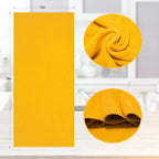 kimteny 13x28 Inches Kitchen Cloth Dish Towels, 400 GSM Premium Dishcloths, Super Absorbent Coral Velvet Microfiber Cleaning Cloths, Fast Drying Rags for Washing Dishes (6 Pack, Orange)