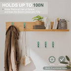 20PCS Heavy Duty Metal Wall Hooks, Coat Hooks for Hanging - with 40 Screws for Coats Towels Backpacks - Mint Green